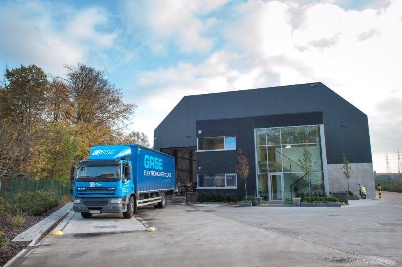 Het GRSE gebouw gelegen in Schoten
